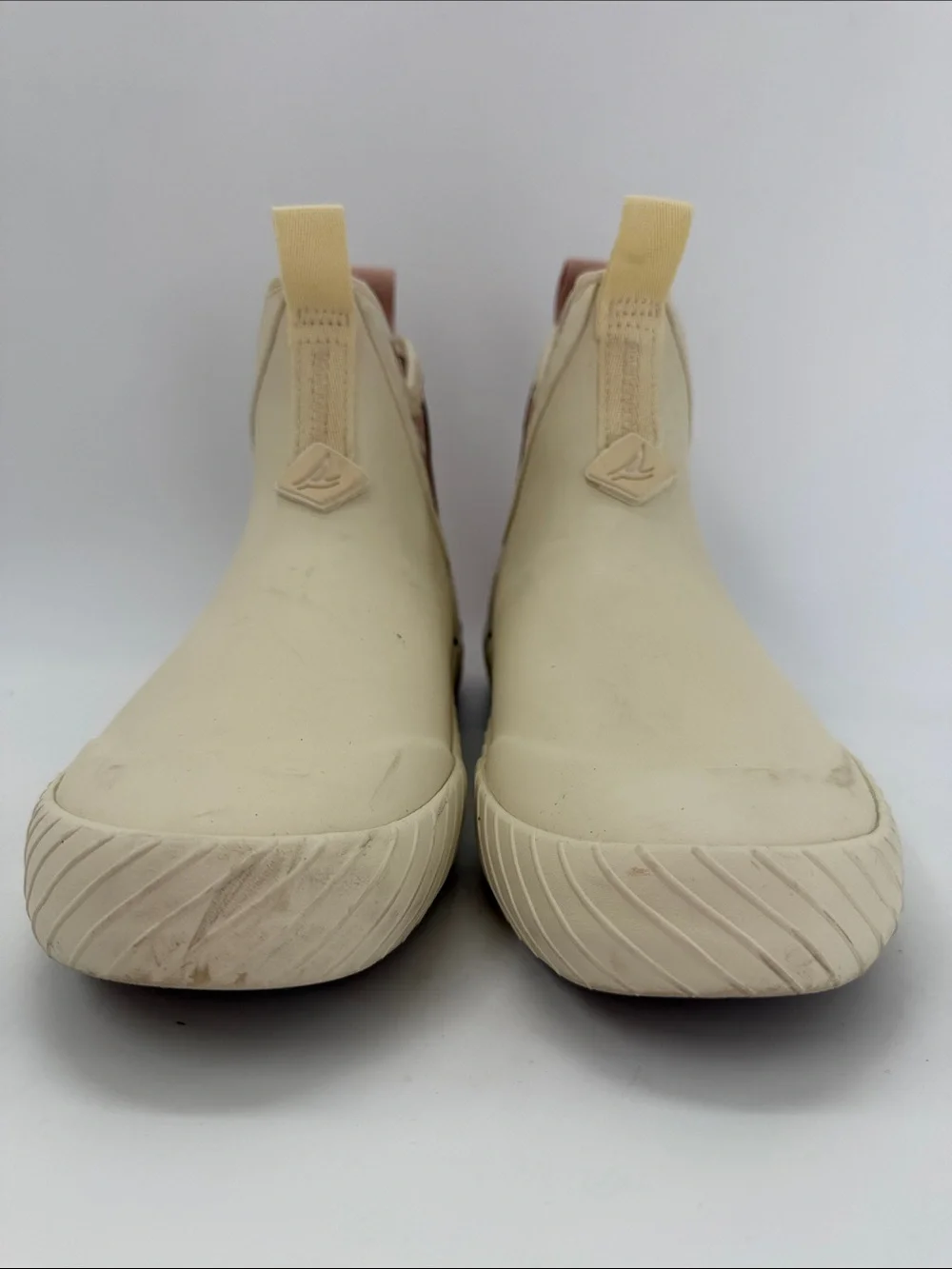 Sperry Womens Cream Chelsea Cutwater Deck Boot Size US 8.0M EU 39